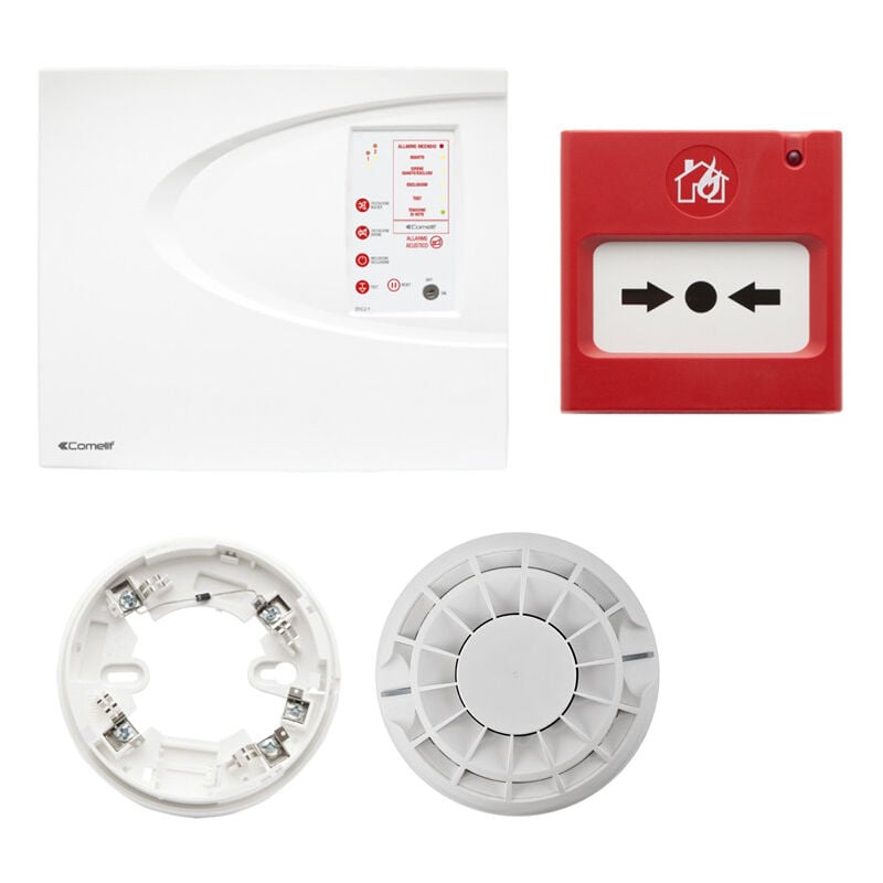 Comelit - Kit Anti-incendie avec centrale Conventionnelle 43KIT102