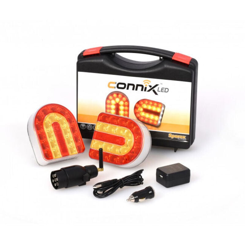 Oc-pro - Kit feux ar led magnetiques sans fil pour remorque