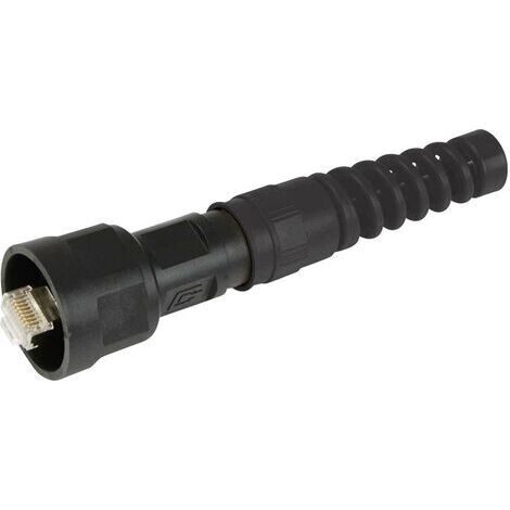 Kit fiche mâle STX V1 RJ45 CAT.6 Telegärtner 100007460 RJ45 mâle, droit Pôle: 8P8C noir 1 pc(s)
