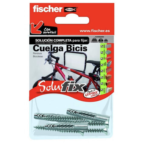 KIT FIJACIÓN CUELGA BICICLETAS 518779 SOLUFIX FISCHER