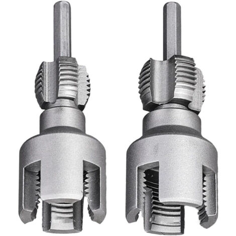 Kit filetage pour tuyaux d'eau  Outil plomberie pro  Coupe filetage int/ext 20/25mm  Pour PPR et PVC 1/2" et 3/4"  Filière intégrée  Réparation et installation