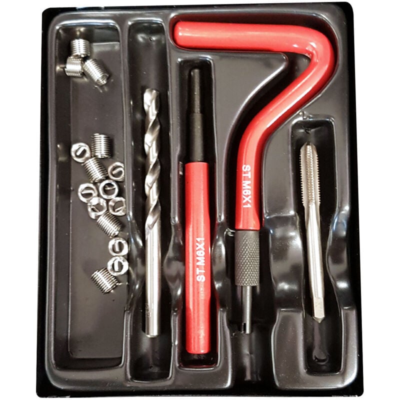 Oc-pro - Kit filets rapportes m6 x 100 type helicoil