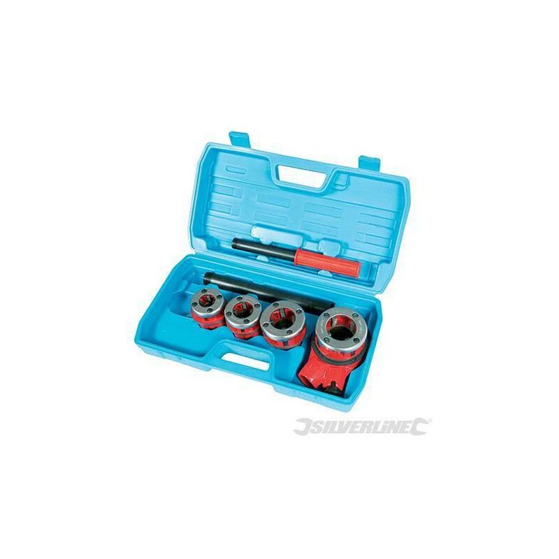 Kit Di Filiere Per Tubi 5 P.zi 1 2, 3 4, 1' E 1 1 4' Bspt