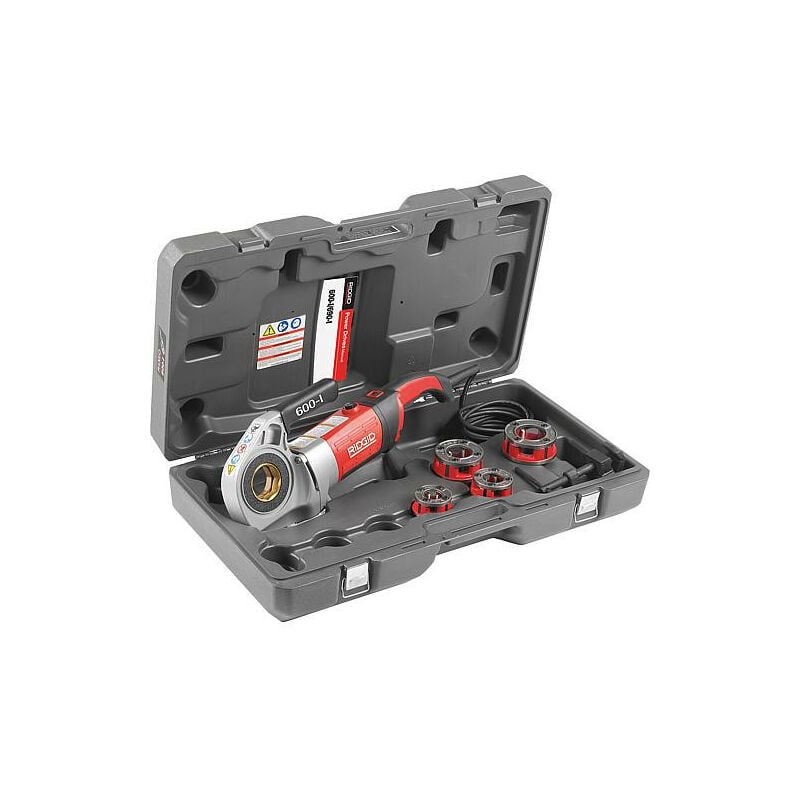 Ridgid - Kit Filière électrique 600-I DN15 (1/2') jusqu'à DN32 (1 1/4') 230V dans mallette