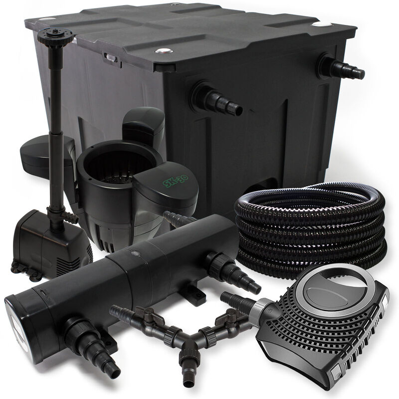 Sunsun - Kit filtration bassin 60000l 18W Stérilisateur NEO8000 70W Pompe 25m Tuyau Skimmer Fontaine
