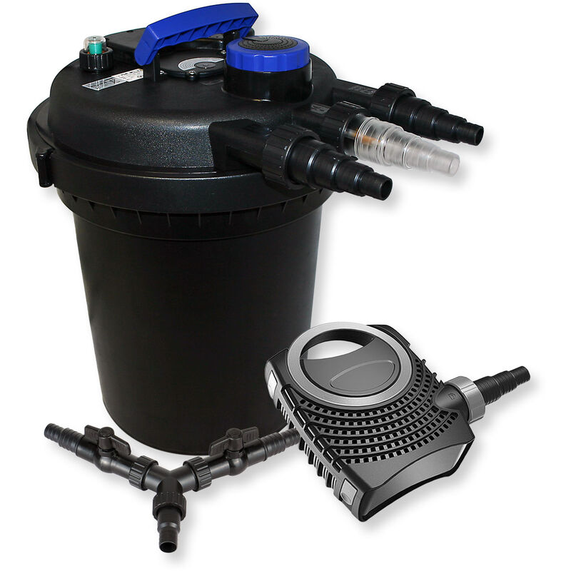 Sunsun - Kit filtration bassin à pression 10000l 11W uvc Stérilisateur NEO10000 80W Pompe