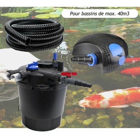 UBBINK FiltraClear PlusSet Filtre + UV + Pompe + Tuyau pour bassin