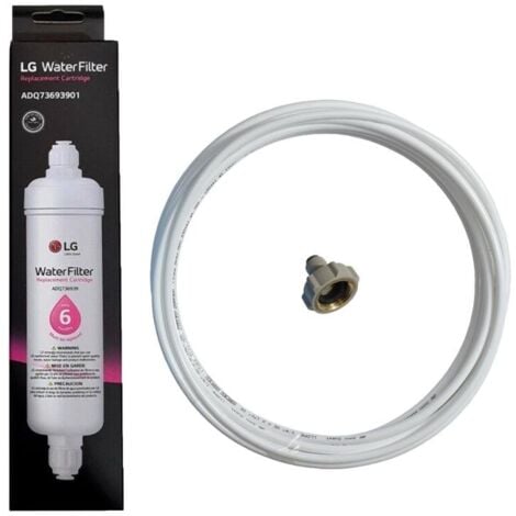 Lot de 2 Filtres à eau d'origine BL9808 (5231JA2003A, ADQ73693901) Réfrigérateur, congélateur BEKO, CONTINENTAL EDISON, LG