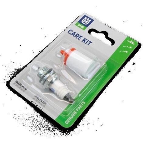 Kit filtre à essence et bougie HQT-1 597919713 – Longueur crépine 28mm – Pour débroussailleuses et tronçonneuses Husqvarna