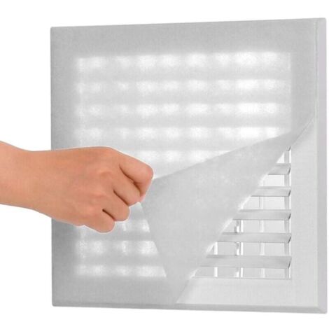Kit filtre de ventilation pour prises d'air de chauffage et grilles de climatisation Filtre à air électrostatique en coton