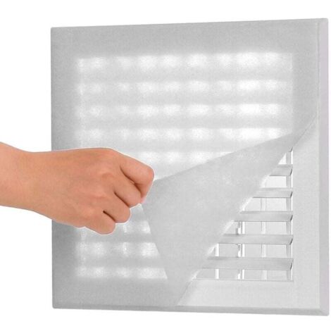 Kit filtre de ventilation pour prises d'air de chauffage et grilles de climatisation Filtre à air électrostatique en coton