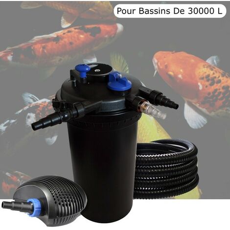 Kit Filtre Pression, 18W, Complet Pour Bassins De 30000 L sans poissons