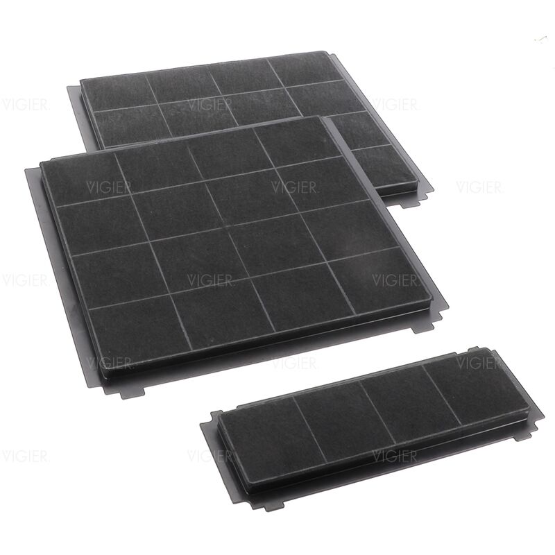 Eurofilter - Kit filtres à charbon 330X300mm et 267X98mm hotte airforce FKS331