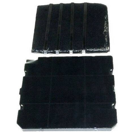Kit filtres charbon AFC90  270X225 mm et 240X215 mm (AS6019428) Hotte BRANDT, DE DIETRICH, FAGOR, SAUTER, THOMSON