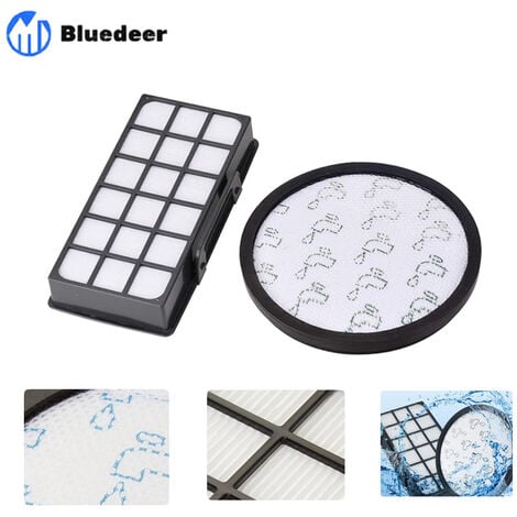 Kit filtres X-TREM POWER CYCLONIC compatible (280327-51687) (ZR006001) Aspirateur 	   Bluedeer