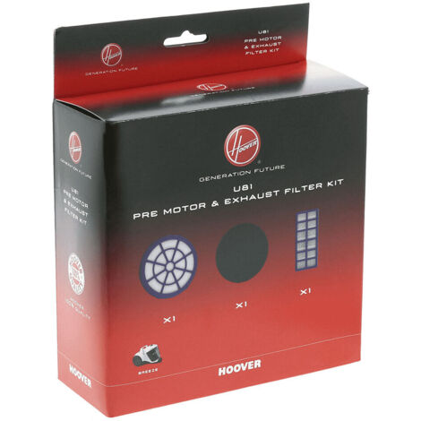 KIT FILTRI HOOVER ORGINALI ASPIRAPOLVERE BREEZE 1 CODICE 35601724  -- U 81