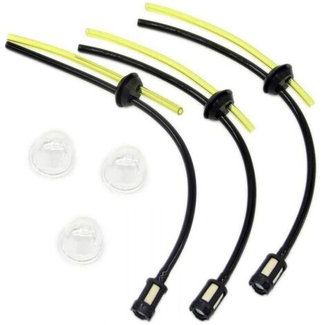 Kit filtro carburante universale, collegamento tubo carburante per decespugliatori, tosaerba, tagliasiepi e cesoie da giardino.