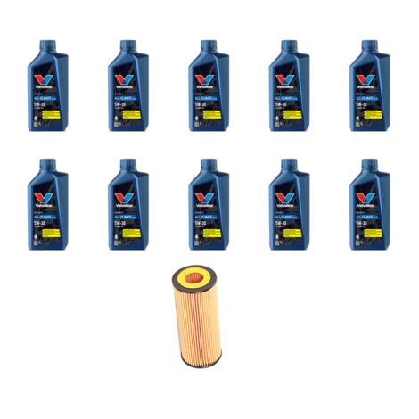Kit filtro olio e 10L compatibile con Mercedes Sprinter Classic (909) 311 CDI 80kw Dal 2013