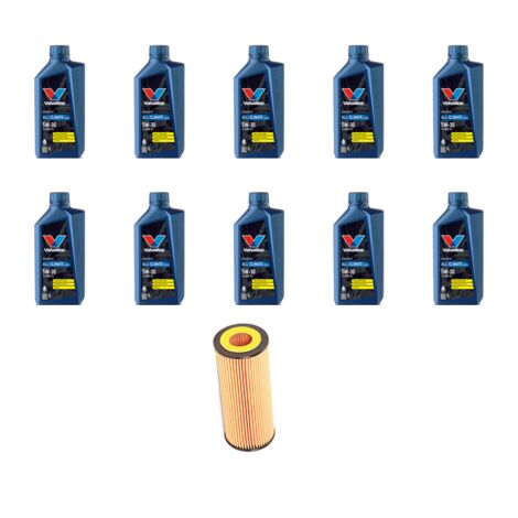Kit filtro olio e 10L compatibile con Mercedes Sprinter Classic (909) 413 CDI 100kw Dal 2016