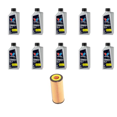 Kit filtro olio e 10L compatibile con Mercedes Sprinter II (906) 224 V6 190kw Dal 2006 al 2013