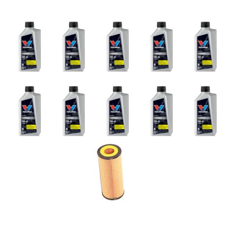 Kit filtro olio e 10L compatibile con Mercedes Sprinter II (906) 324 V6 190kw Dal 2006