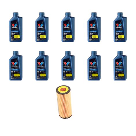 Kit filtro olio e 10L compatibile con Mercedes Sprinter II (906) 424 V6 190kw Dal 2006