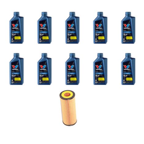 Kit filtro olio e 10L compatibile con Mercedes Sprinter II (906) 524 V6 190kw Dal 2006