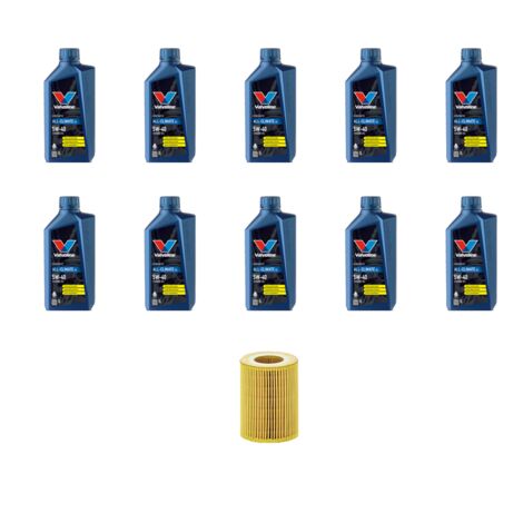 Kit filtro olio e 10L compatibile con Porsche Cayenne II (958) 4.8 Turbo 368Kw dal 2010