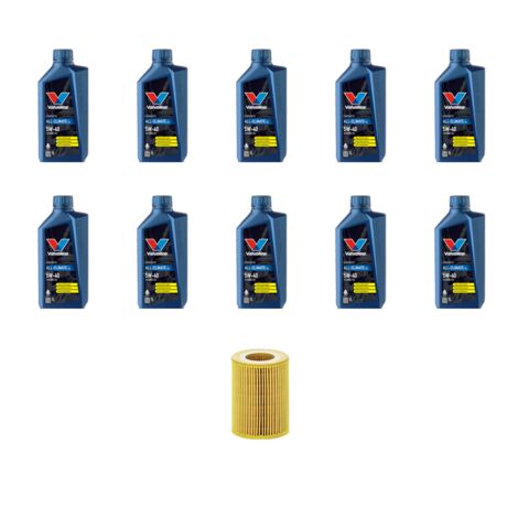 Kit filtro olio e 10L compatibile con Porsche Cayenne II (958) 4.8 Turbo S 397Kw dal 2010