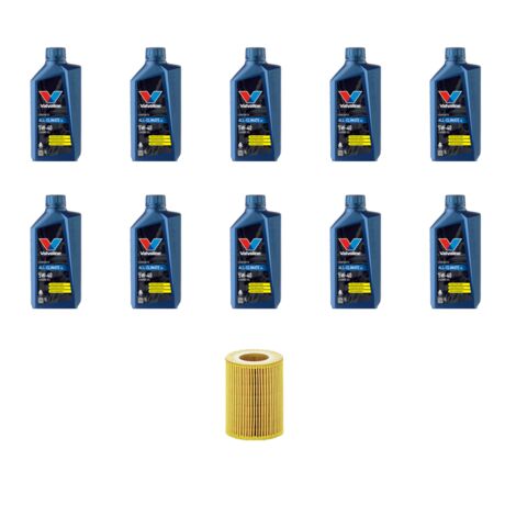 Kit filtro olio e 10L compatibile con Porsche Cayenne II (958) 4.8 Turbo S 419Kw dal 2014