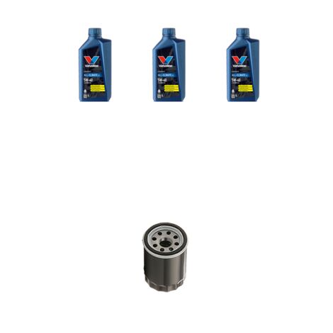 Kit filtro olio e 3L compatibile con Fiat Punto EVO 1.2 51kw dal 2009 al 2012