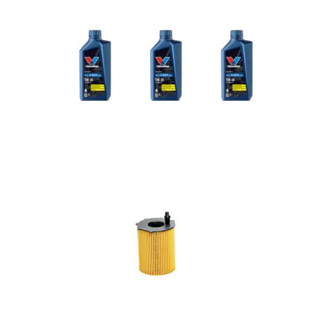 Kit filtro olio e 3L compatibile con Peugeot 206 1.6 HDi 80kw dal 2004