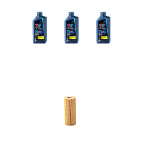 Kit filtro olio e 3L compatibile con Skoda Fabia II (545,542) 1.2 12v 51kw dal 2007 al 2014