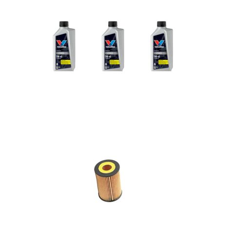 Kit filtro olio e 3L compatibile con Smart City-Coupe /Cabrio /ForTwo (450) 700 37kw Dal 2003 al 2007
