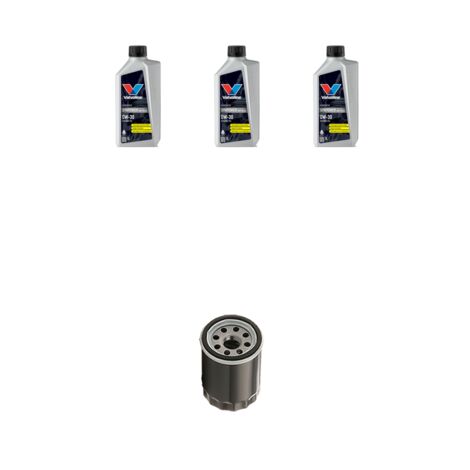 Kit filtro olio e 3L compatibile con Toyota Aygo II 1.0 53kw Dal 2018
