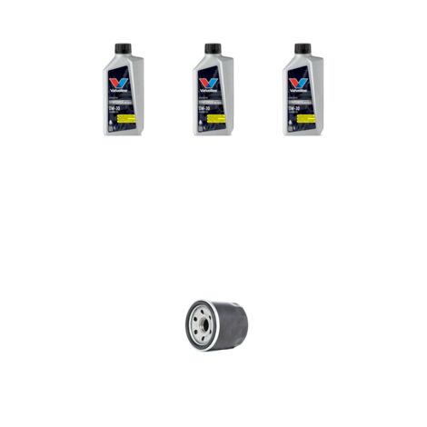 Kit filtro olio e 3L compatibile con Toyota Aygo II 1.2 60kw Dal 2014