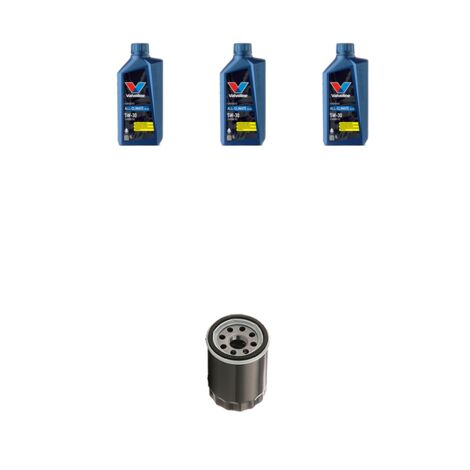 Kit filtro olio e 3L compatibile con Toyota Yaris II (XP9) 1.0 51kw Dal 2006 al 2011