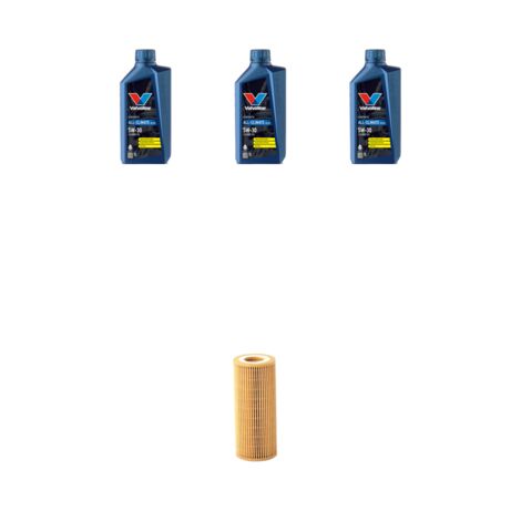 Kit filtro olio e 3L compatibile con Vw POLO V (6R,6C) 1.2 44kw Dal 2009