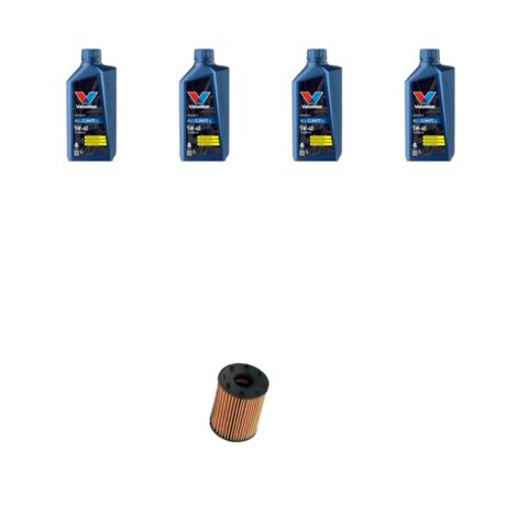 Kit filtro olio e 4L compatibile con Alfa Romeo Mito (955) 1.4 TB 16v Multi Air 125kw dal 2009