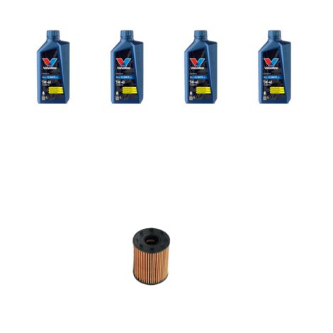 Kit filtro olio e 4L compatibile con Alfa Romeo Mito (955) 1.4 TB 16v Multi Air 99kw dal 2009