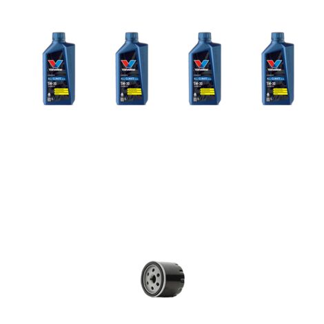 Kit filtro olio e 4L compatibile con Audi A3 (8V1,8VK) 1.2 tfsi 8v 81kw dal 2014