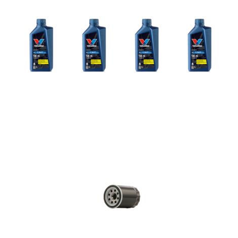 Kit filtro olio e 4L compatibile con Audi A4 (B6,B7) 1.8 20v turbo 125kw dal 2001 al 2004