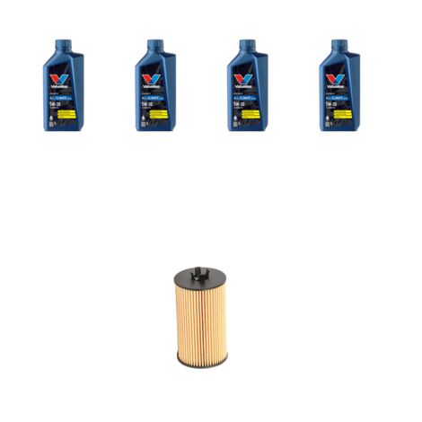 Kit filtro olio e 4L compatibile con Chevrolet Aveo II 1.2 51kw dal 2011