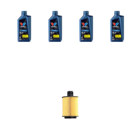 Kit filtro olio e 4L compatibile con Chevrolet Aveo II 1.3 d 70kw dal 2011