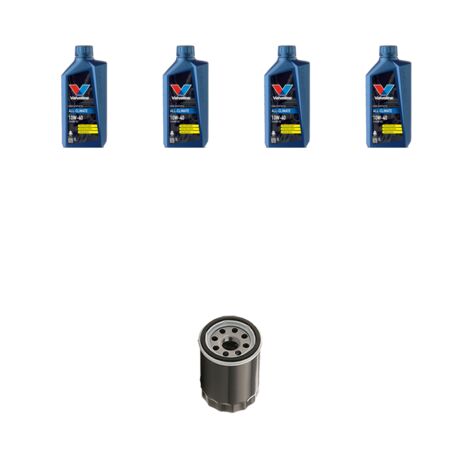 Kit filtro olio e 4L compatibile con Chevrolet Leganza 2.2 16V 100KW dal 99 al 2002