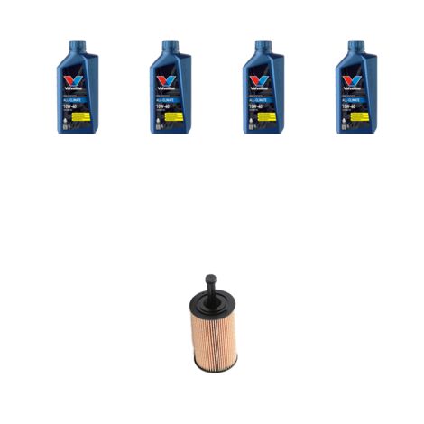 Kit filtro olio e 4L compatibile con Citroen C3 1.4 Bivalent 49kw dal 2008 al 2009