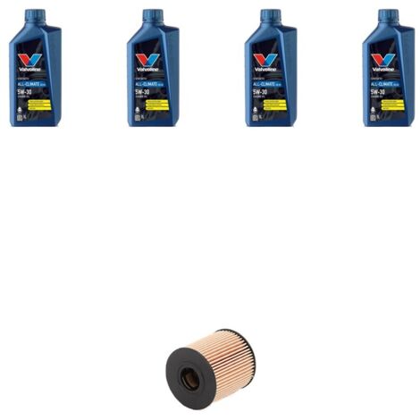 Kit filtro olio e 4L compatibile con Citroen C3 II 1.1 44kw dal 2009