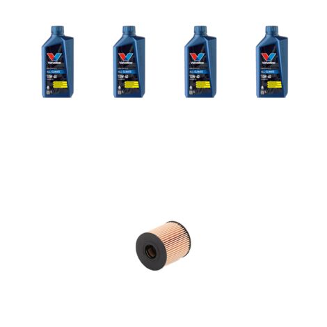 Kit filtro olio e 4L compatibile con Citroen C3 Pluriel 1.4 55kw dal 2003