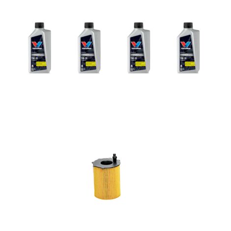 Kit filtro olio e 4L compatibile con Citroen Ds3 1.6 Hdi Fap 82kw dal 2010
