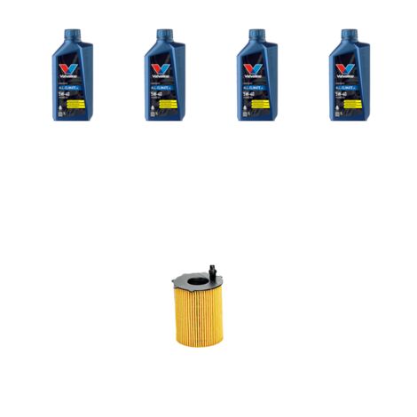 Kit filtro olio e 4L compatibile con Citroen Xsara Picasso 1.6 Hdi 81kw dal 2004 al 2010